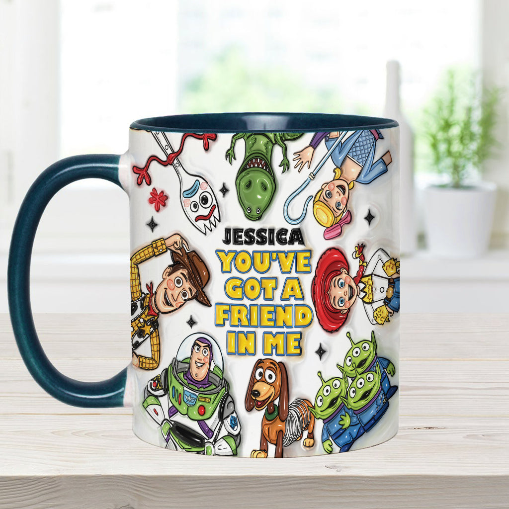 You've Got A Friend In Me - Personalized Toy Story Accent Mug & Coaster