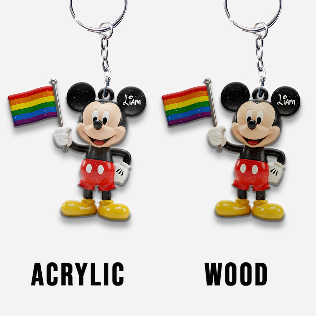 Love Is Love - Personalized LGBT Support Keychain