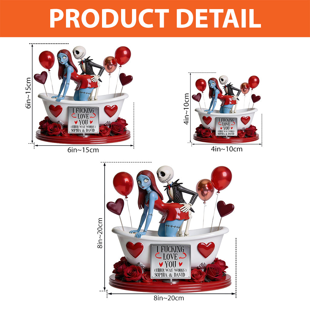 Bath Tub Love - Personalized Nightmare Custom Shaped Acrylic Plaque