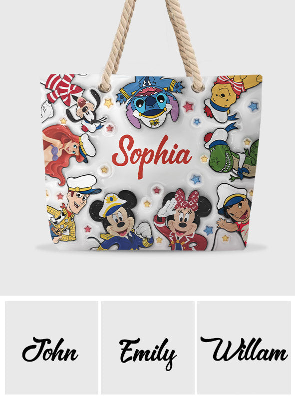 Cruise Squad - Personalized Mouse Beach Bag