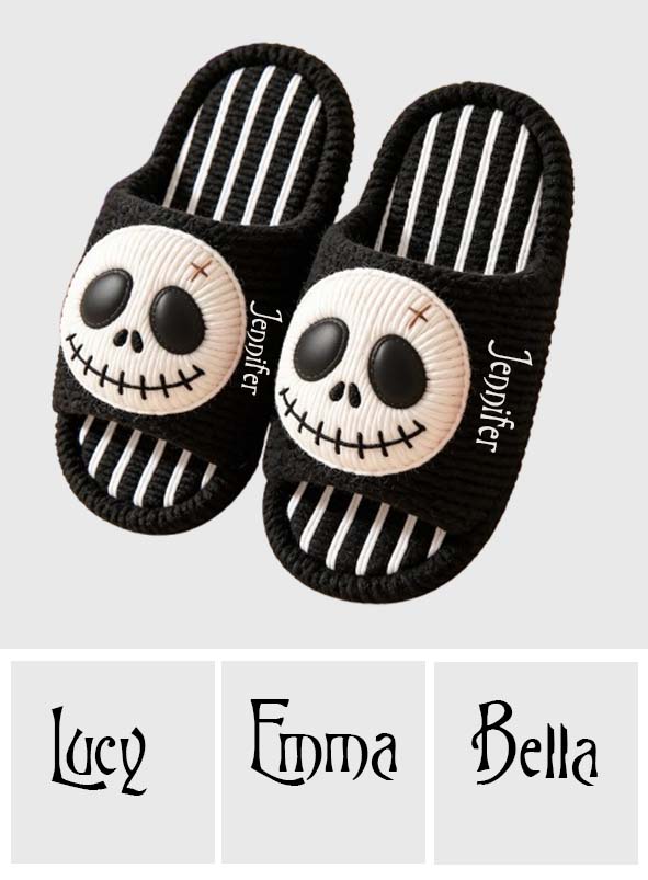 Nightmare Duo - Personalized Nightmare Open-Toe Slippers