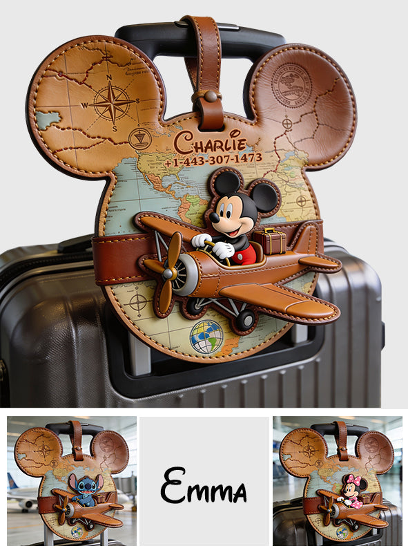 Magical Trip - Personalized Mouse Luggage Tag