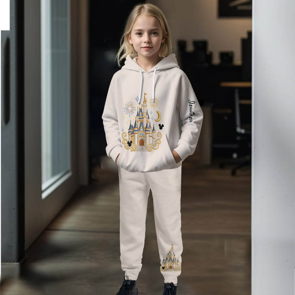 Believe In Magic - Personalized Dream Trip Kid Hoodie & Kid Jogger Sweatpants