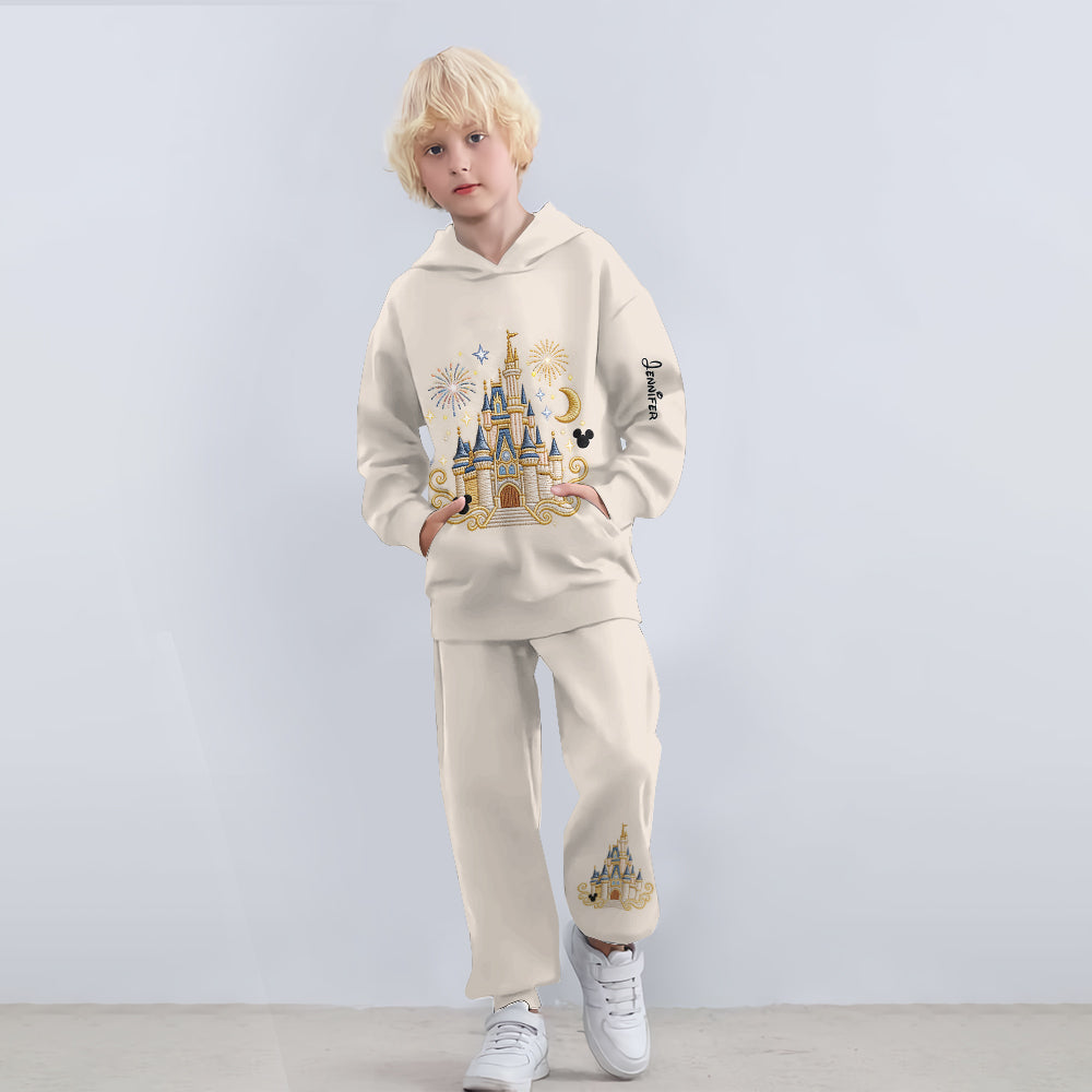 Believe In Magic - Personalized Dream Trip Kid Hoodie & Kid Jogger Sweatpants