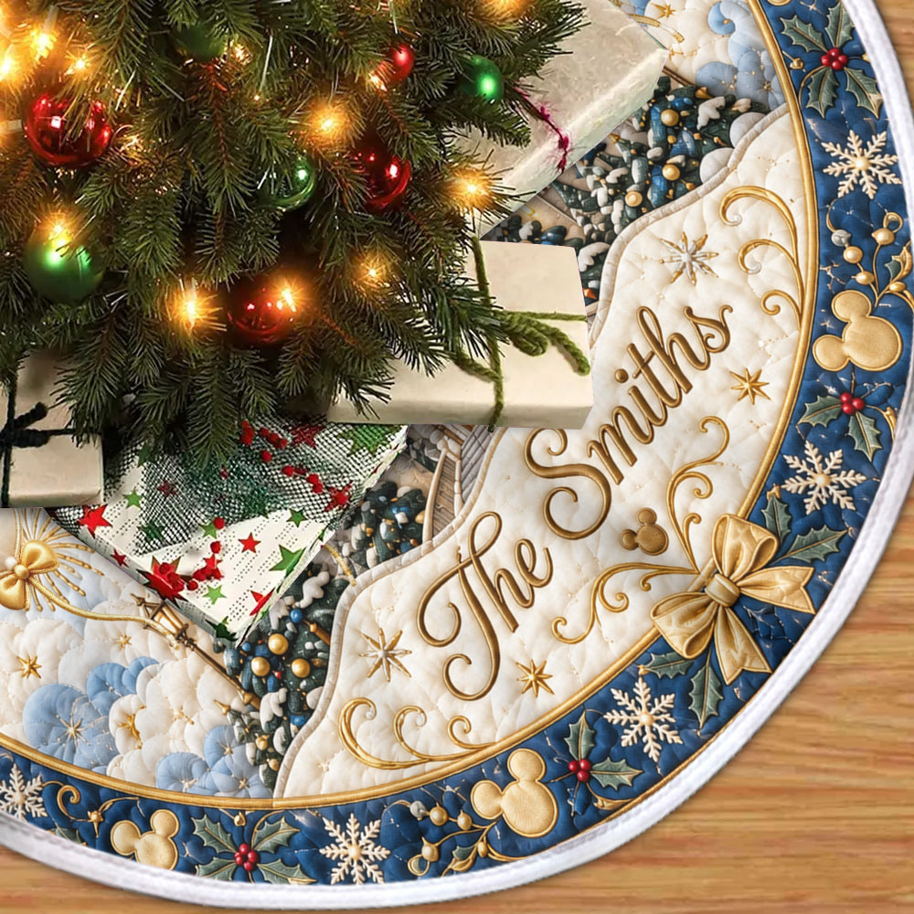 Merry Christmas - Personalized Dream Trip Tree Skirt