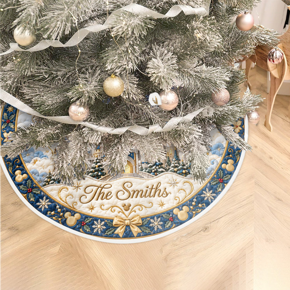 Merry Christmas - Personalized Dream Trip Tree Skirt