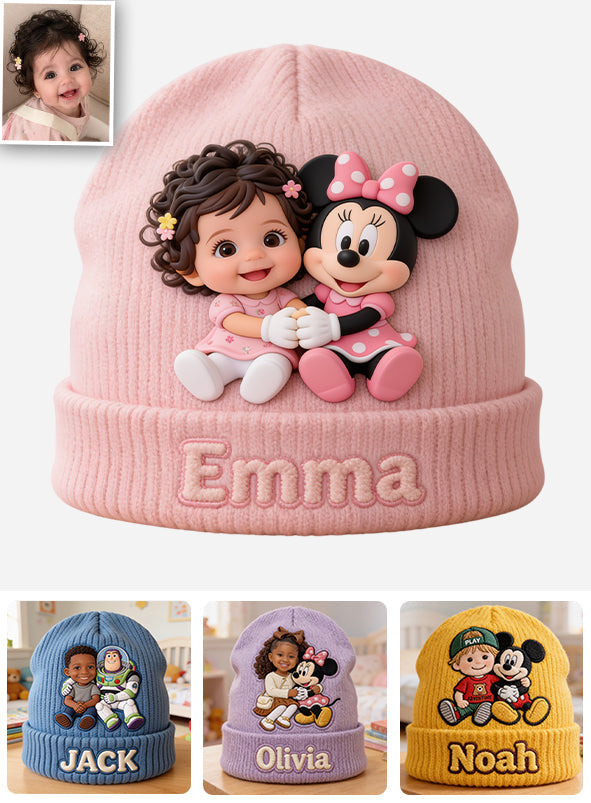 Any Photo, Any Character - Gift For Kids - Personalized Kid Beanie Hat