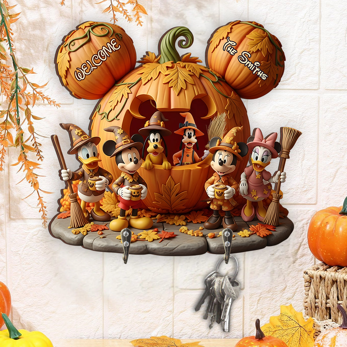 Magical Season - Personalized Mouse Custom Shaped Key Rack