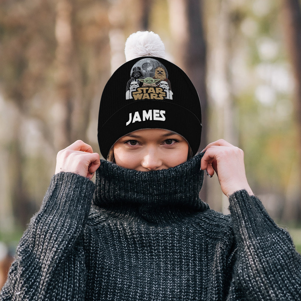 Join The Dark Side - Personalized The Force Beanie Hat