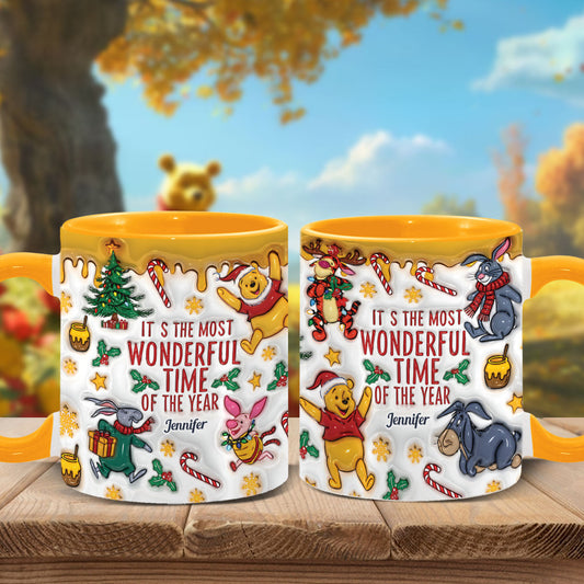 Bear and Friends Christmas - Personalized Mouse Accent Mug