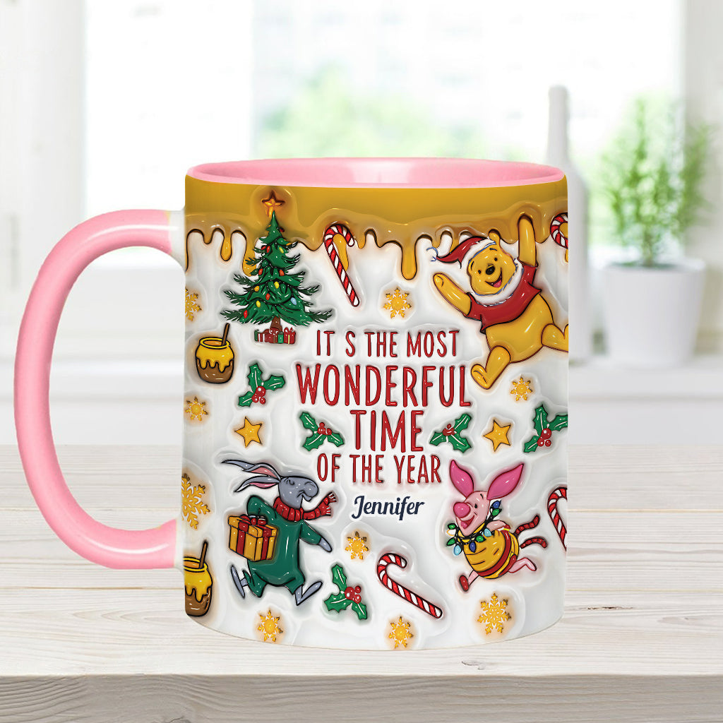 Bear and Friends Christmas - Personalized Mouse Accent Mug