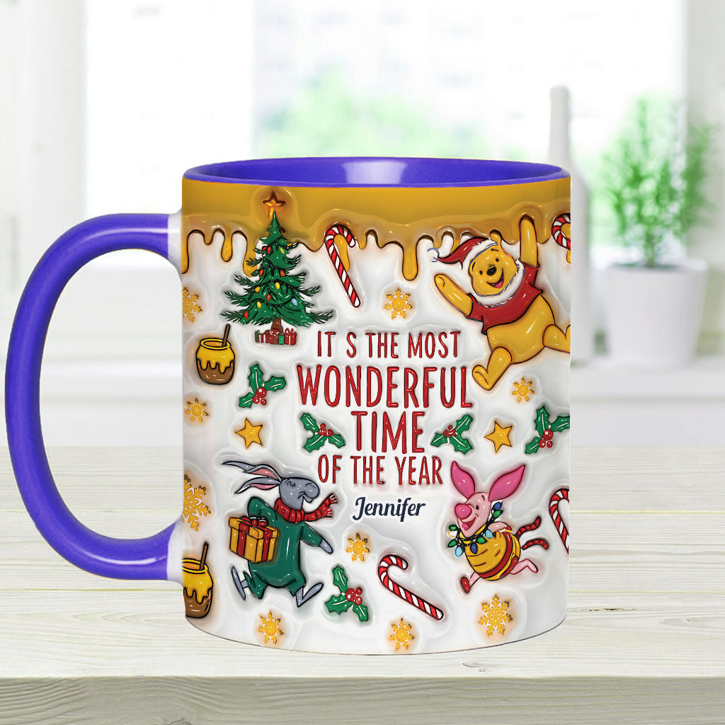 Bear and Friends Christmas - Personalized Mouse Accent Mug