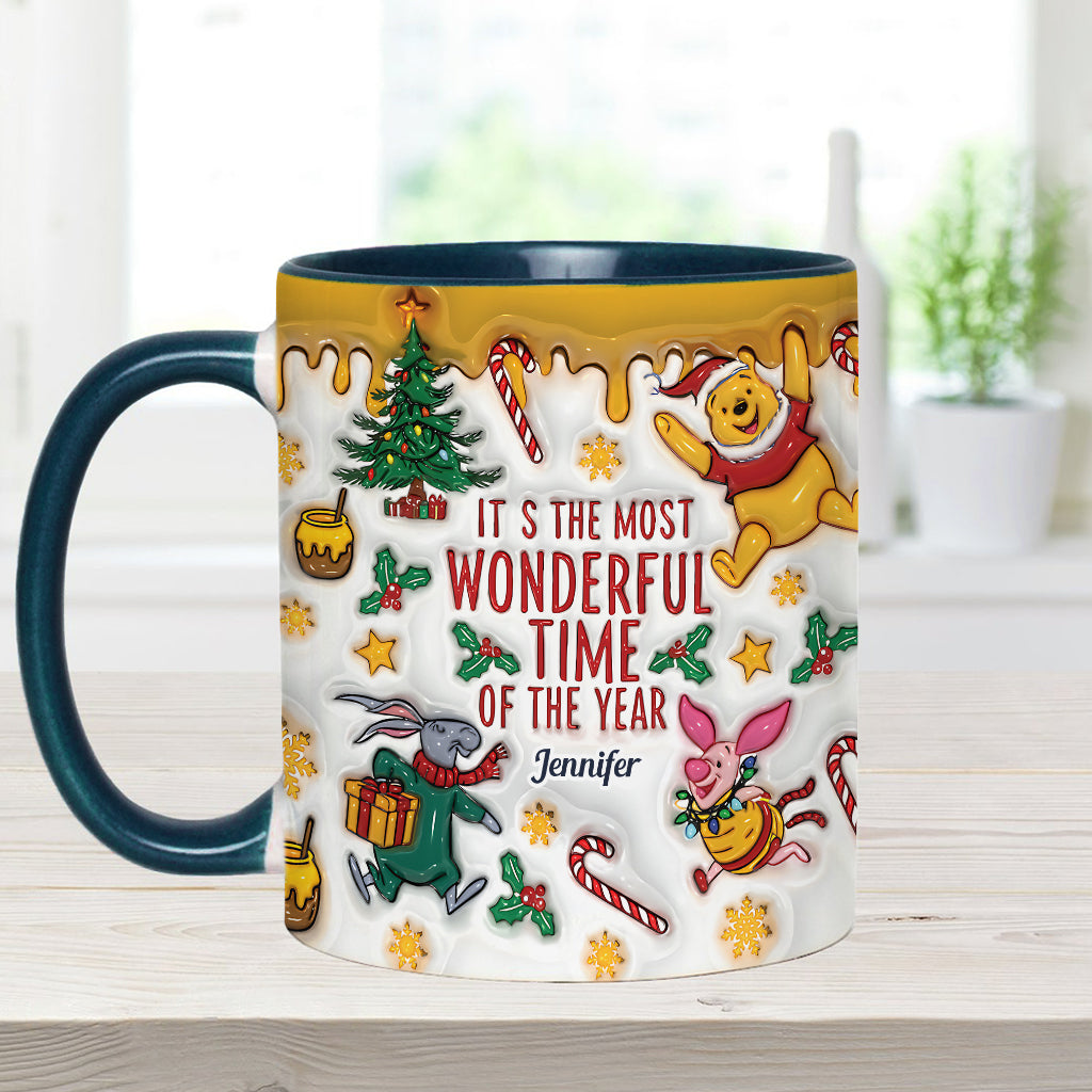 Bear and Friends Christmas - Personalized Mouse Accent Mug