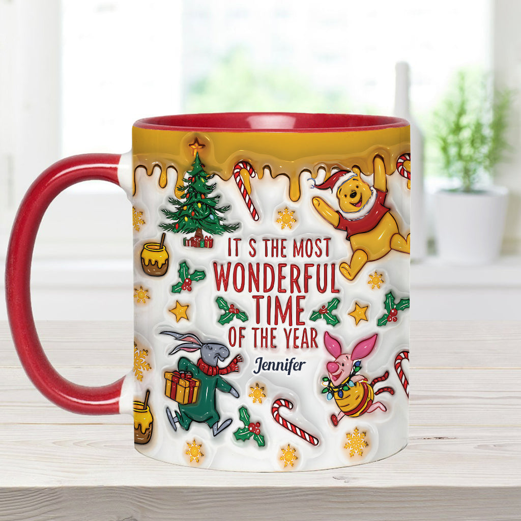 Bear and Friends Christmas - Personalized Mouse Accent Mug