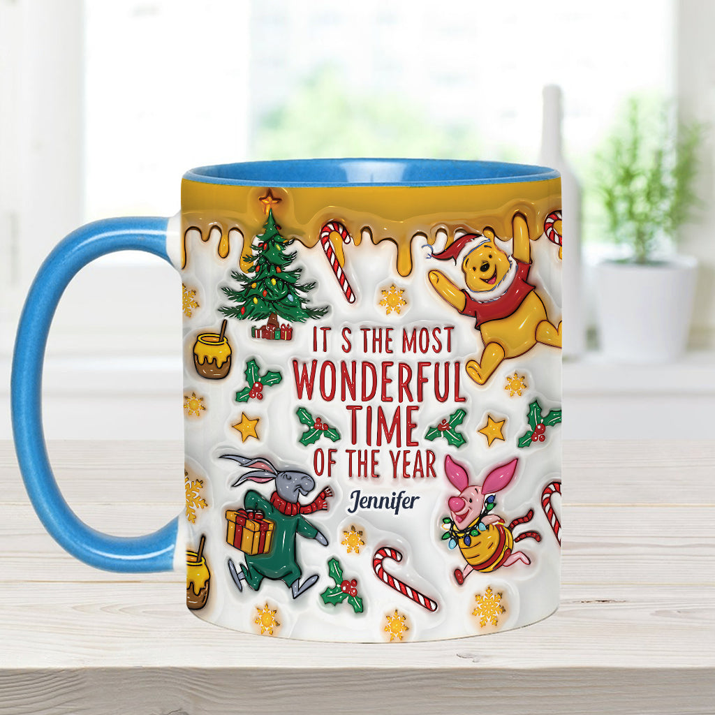 Bear and Friends Christmas - Personalized Mouse Accent Mug