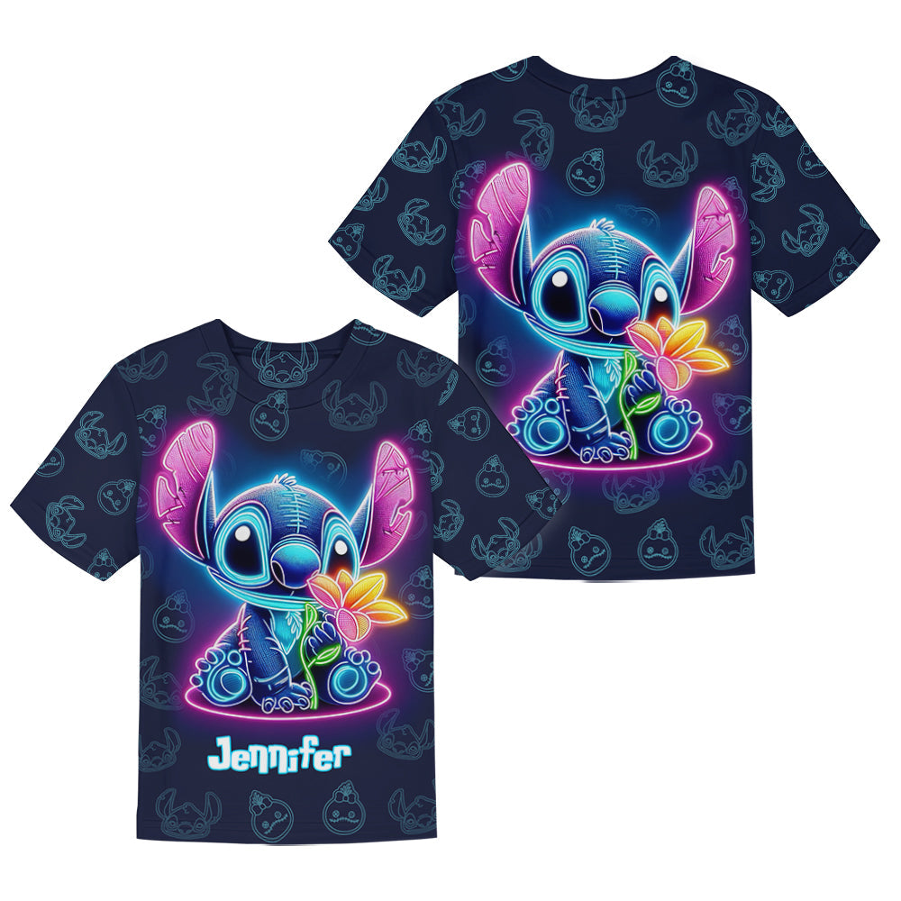 Neon Ohana - Personalized Ohana Kid T-shirt & Shorts