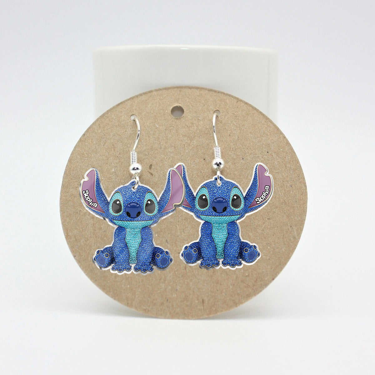 Summer Ohana - Personalized Ohana Transparent Earrings