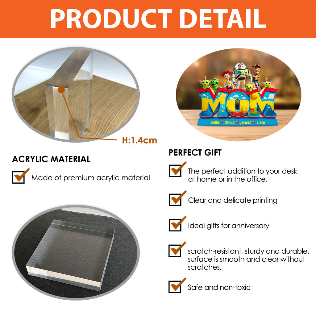 Mommy's Story - Personalized Mother Custom Shaped Acrylic Plaque