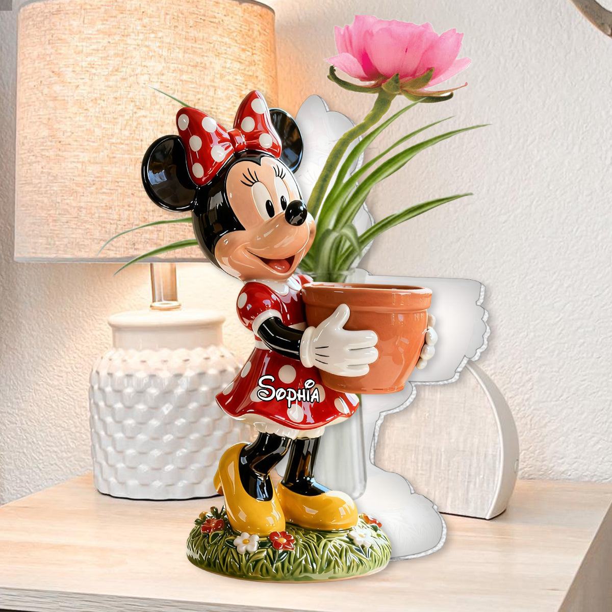 Magical Time - Personalized Mouse Custom Shape Acrylic Flower Vase