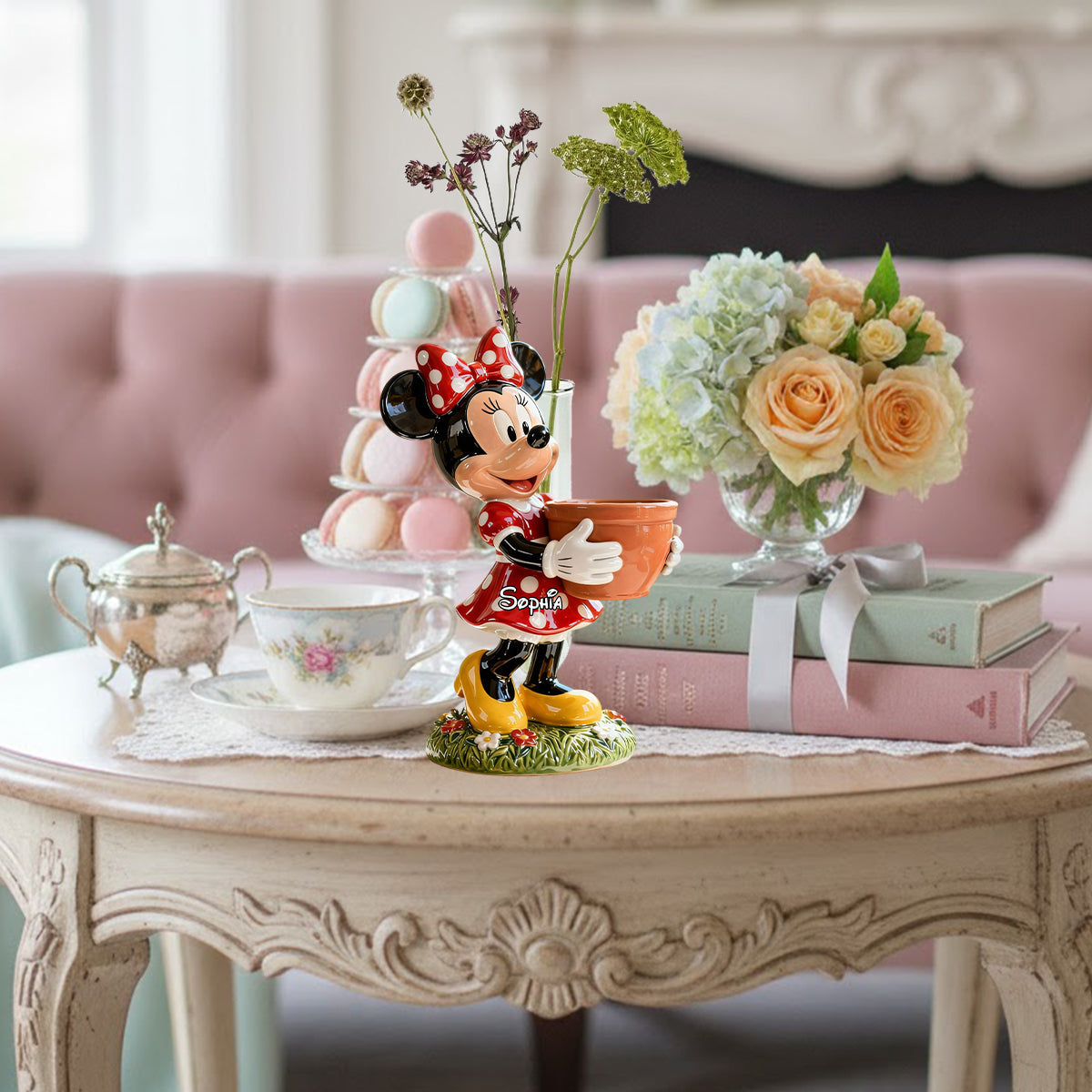 Magical Time - Personalized Mouse Custom Shape Acrylic Flower Vase