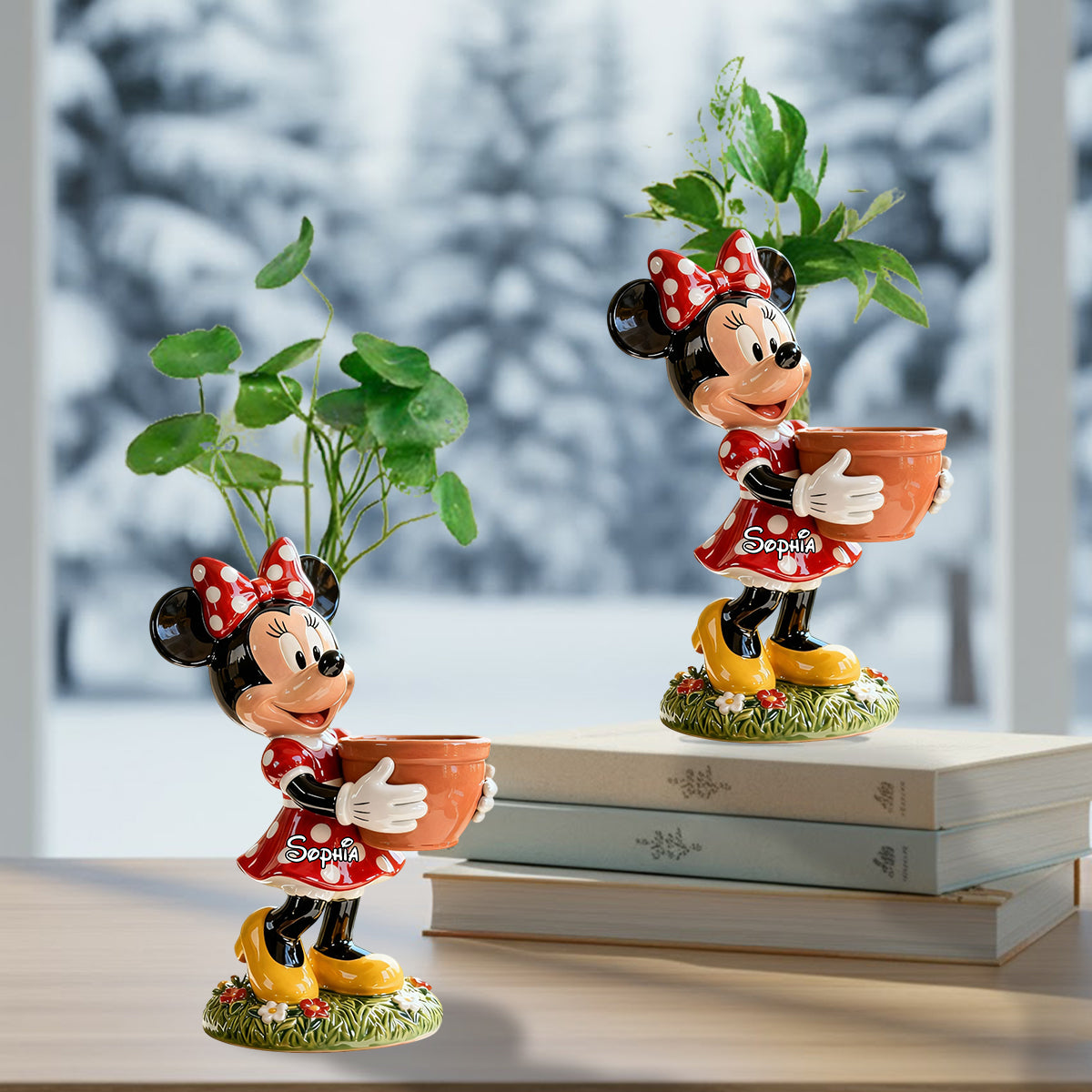 Magical Time - Personalized Mouse Custom Shape Acrylic Flower Vase