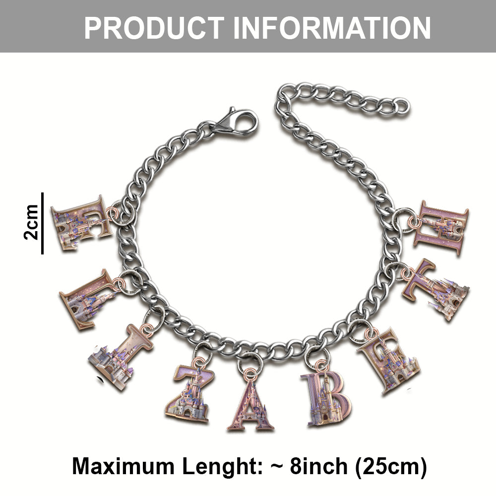 Magical Castle - Personalized Mouse Bracelet With Charms