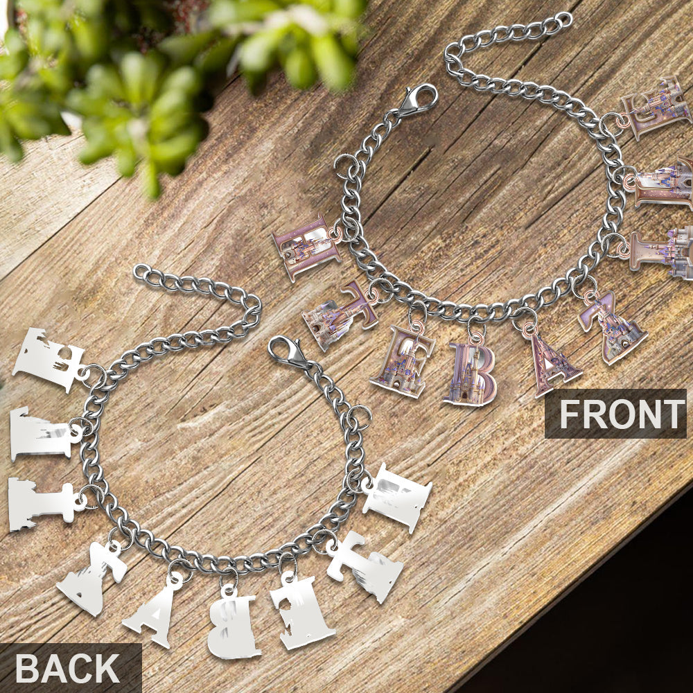 Magical Castle - Personalized Mouse Bracelet With Charms
