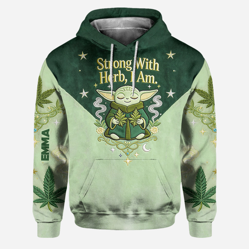 Strong With Herb - Personalized The Force Hoodie and Leggings