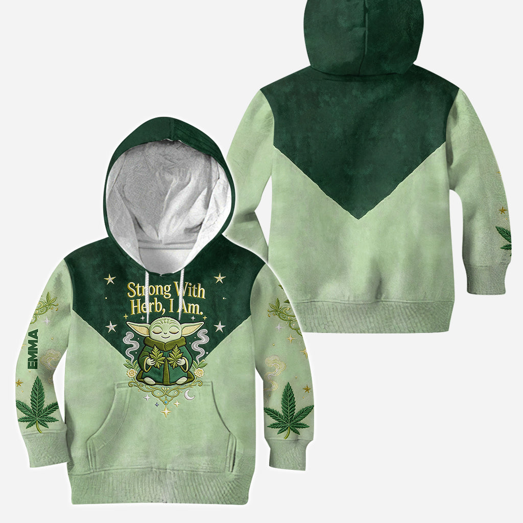 Strong With Herb - Personalized The Force Hoodie and Leggings