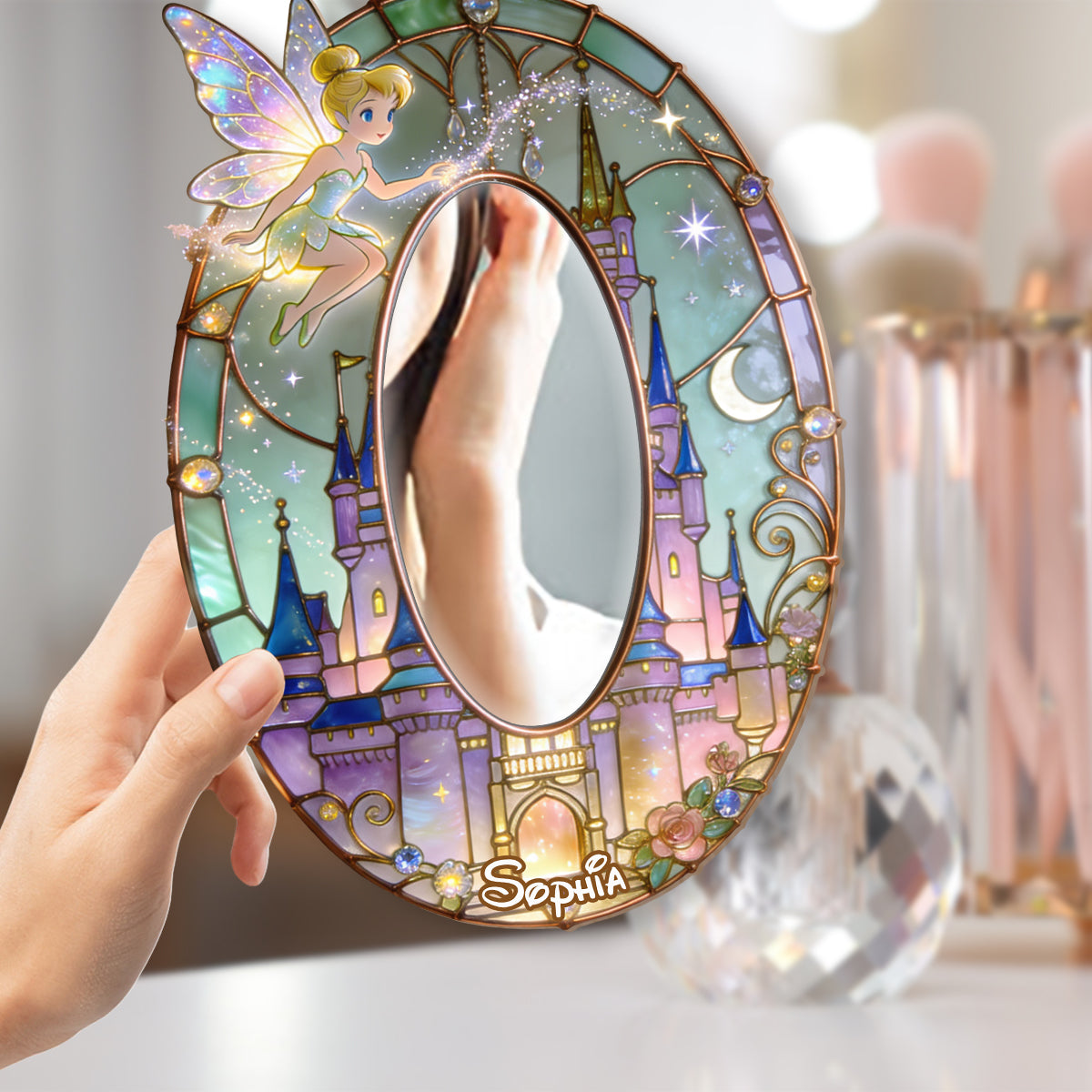 Magical Castle - Personalized Flying Fairy Wall Hanging Mirror