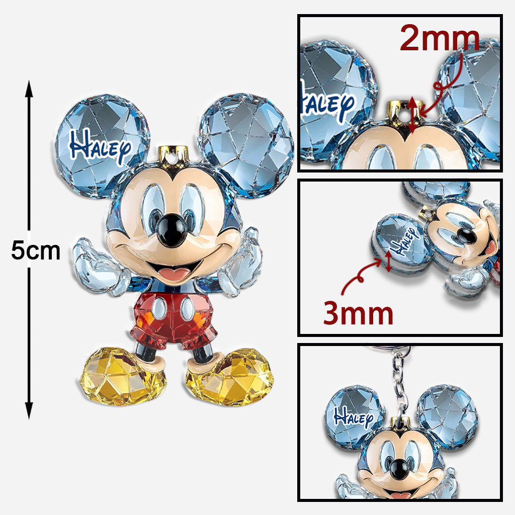 Cute Mouse Ears - Personalized Mouse Keychain