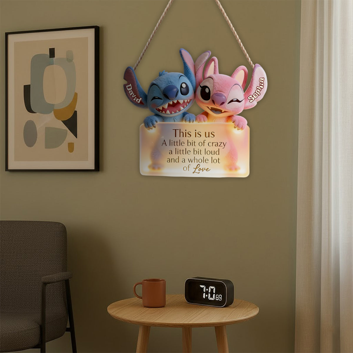 Ohana Means Family - Personalized Ohana LED Light Acrylic Sign