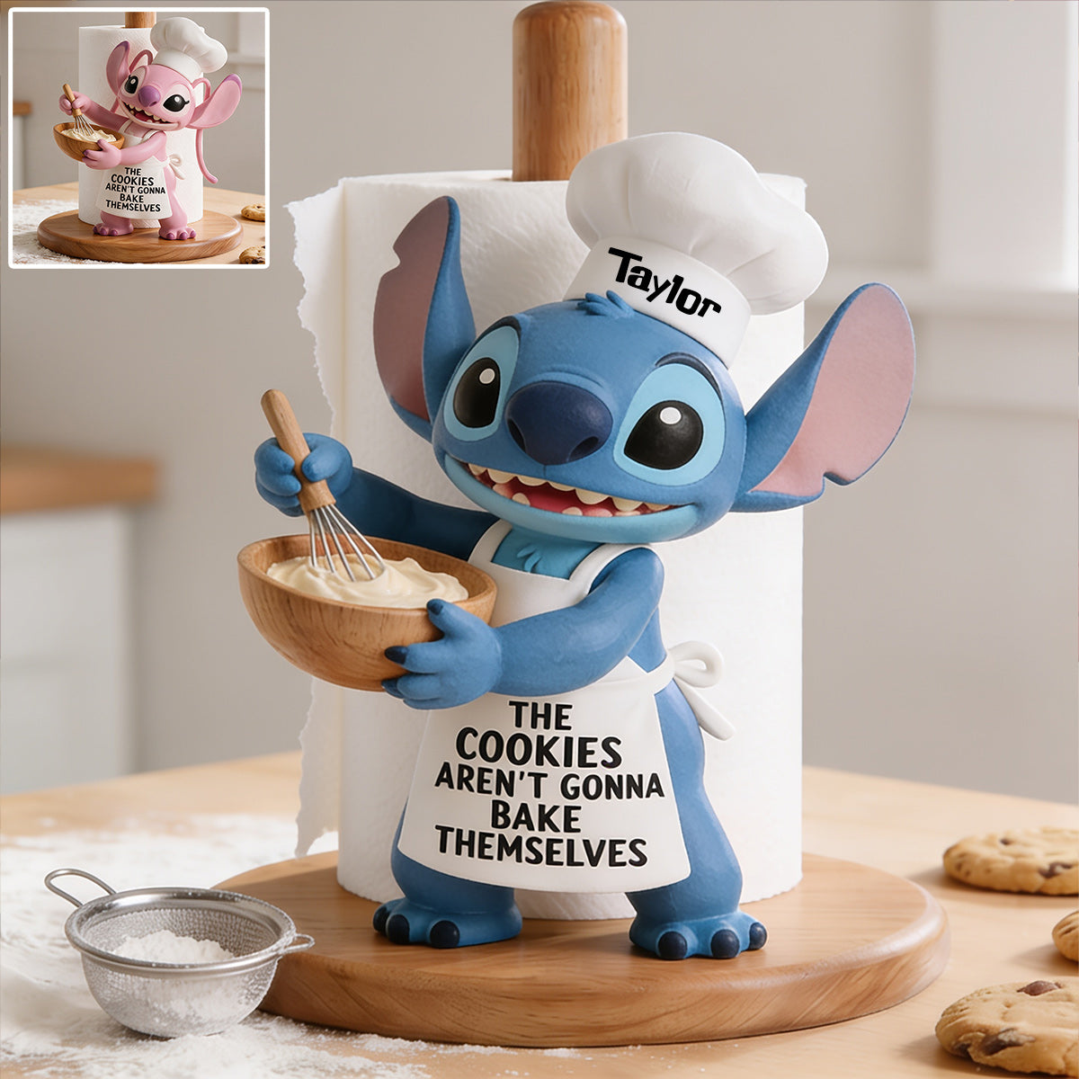 The Cookies Aren't Gonna Bake Themselves - Personalized Ohana Paper Towel Stand