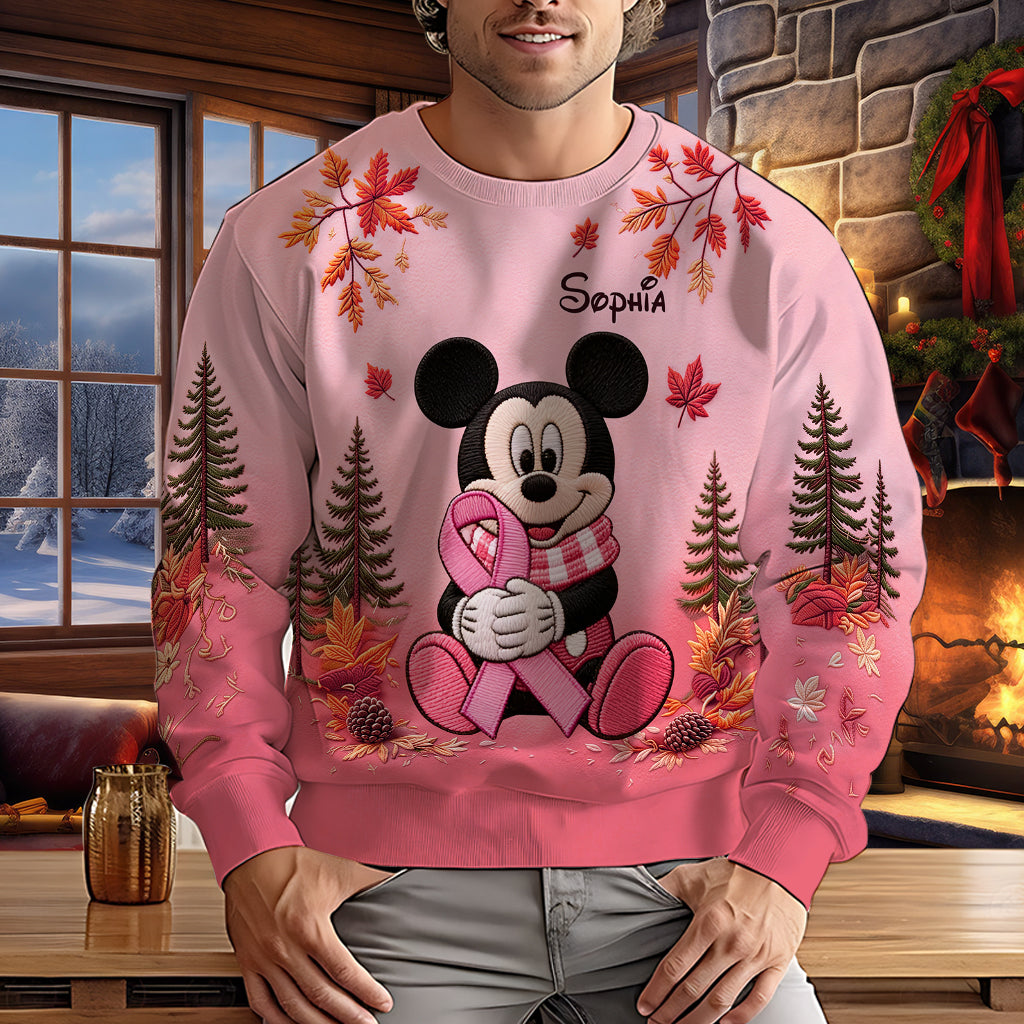 Breast Cancer Awareness - Personalized Breast Cancer Awareness Ugly Sweater