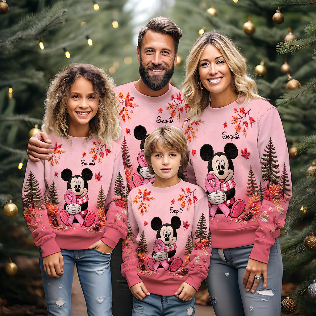 Breast Cancer Awareness - Personalized Breast Cancer Awareness Ugly Sweater