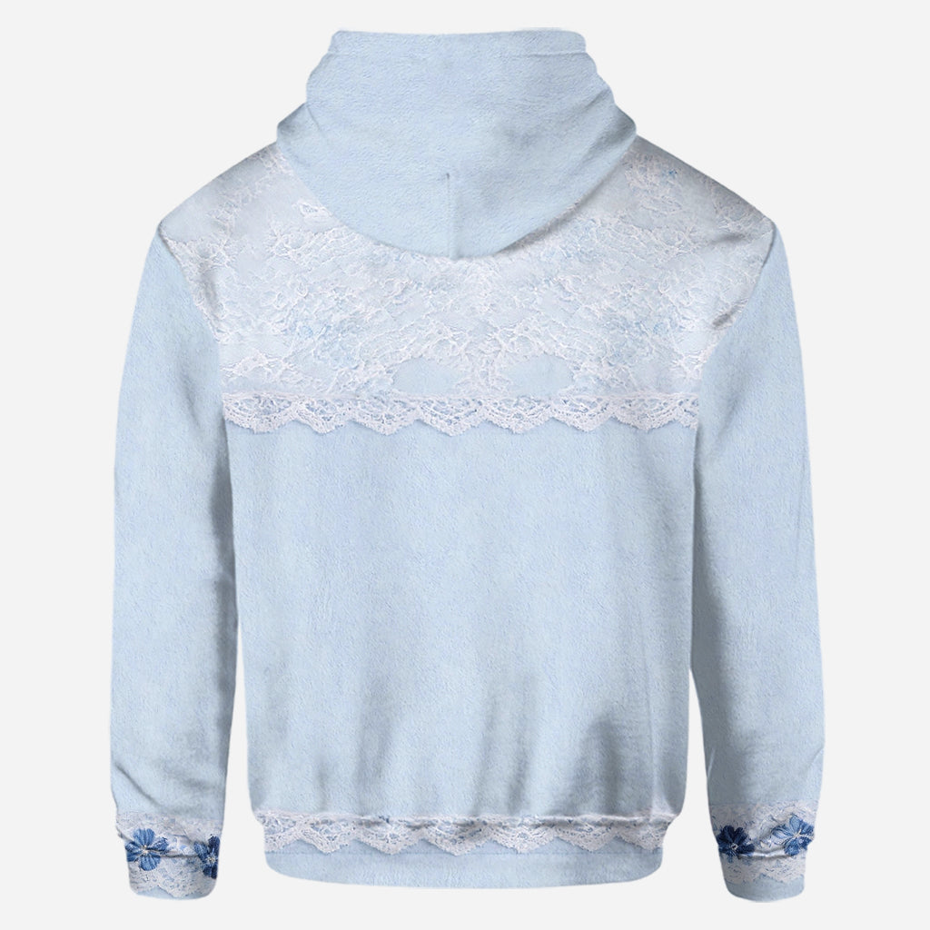 Blue Alien - Personalized Ohana Hoodie and Leggings