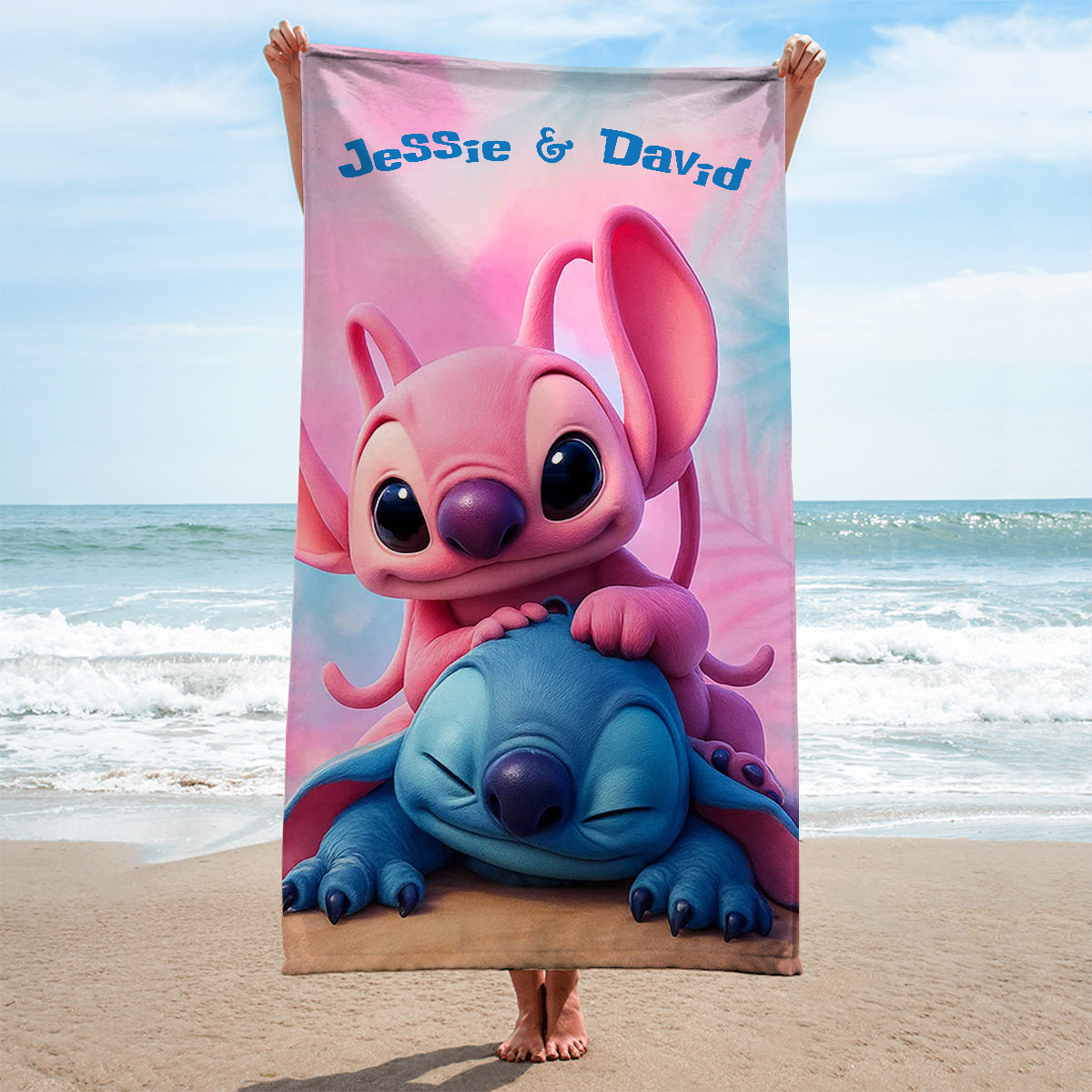 Cute Ohana - Personalized Ohana Quick-dry Beach Towel/ Bath Towel