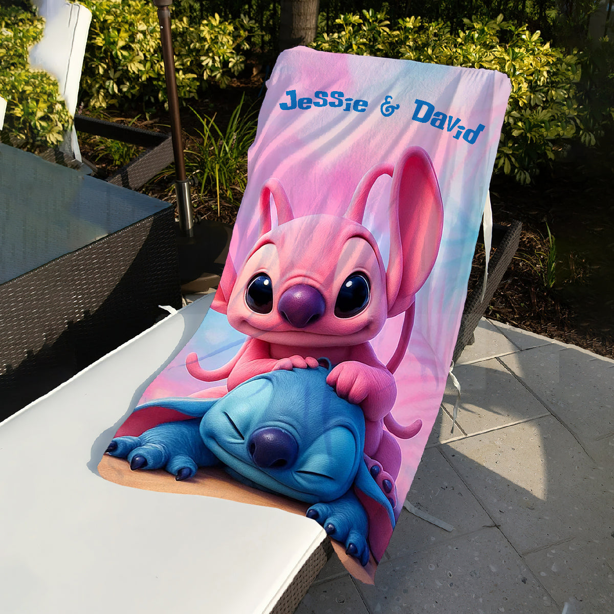Cute Ohana - Personalized Ohana Quick-dry Beach Towel/ Bath Towel
