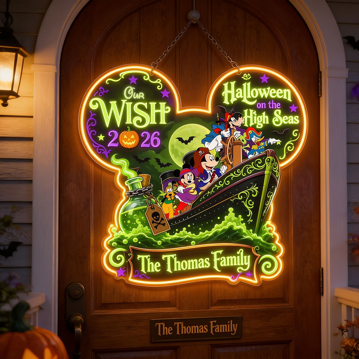 Cruise Halloween - Personalized Dream Cruise Neon LED Light Sign