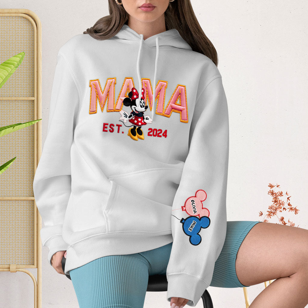 Magic Mom - Personalized Mouse Embroidered Hoodie