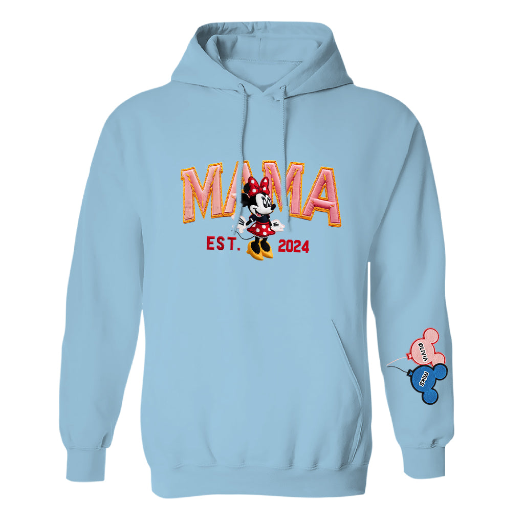 Magic Mom - Personalized Mouse Embroidered Hoodie