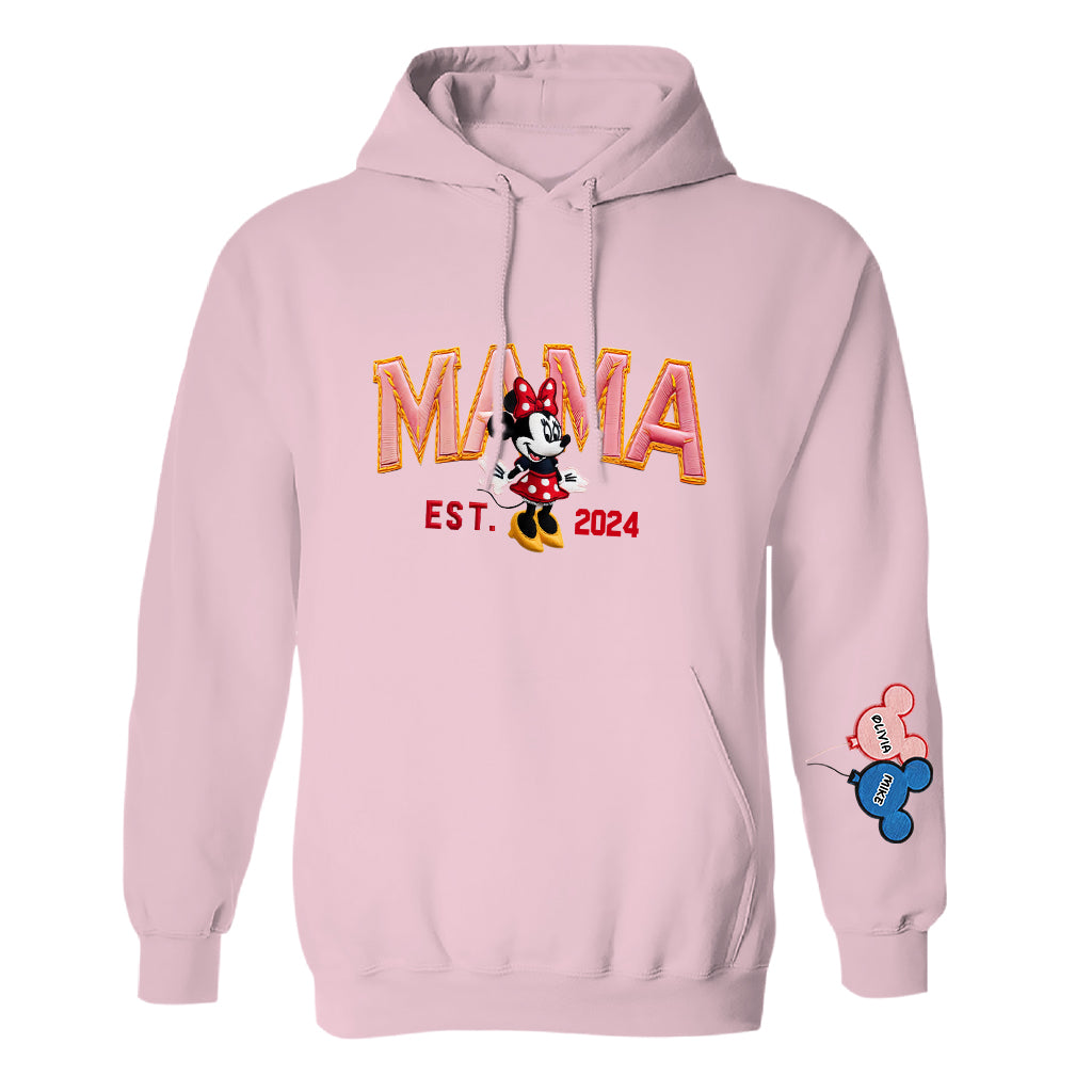 Magic Mom - Personalized Mouse Embroidered Hoodie