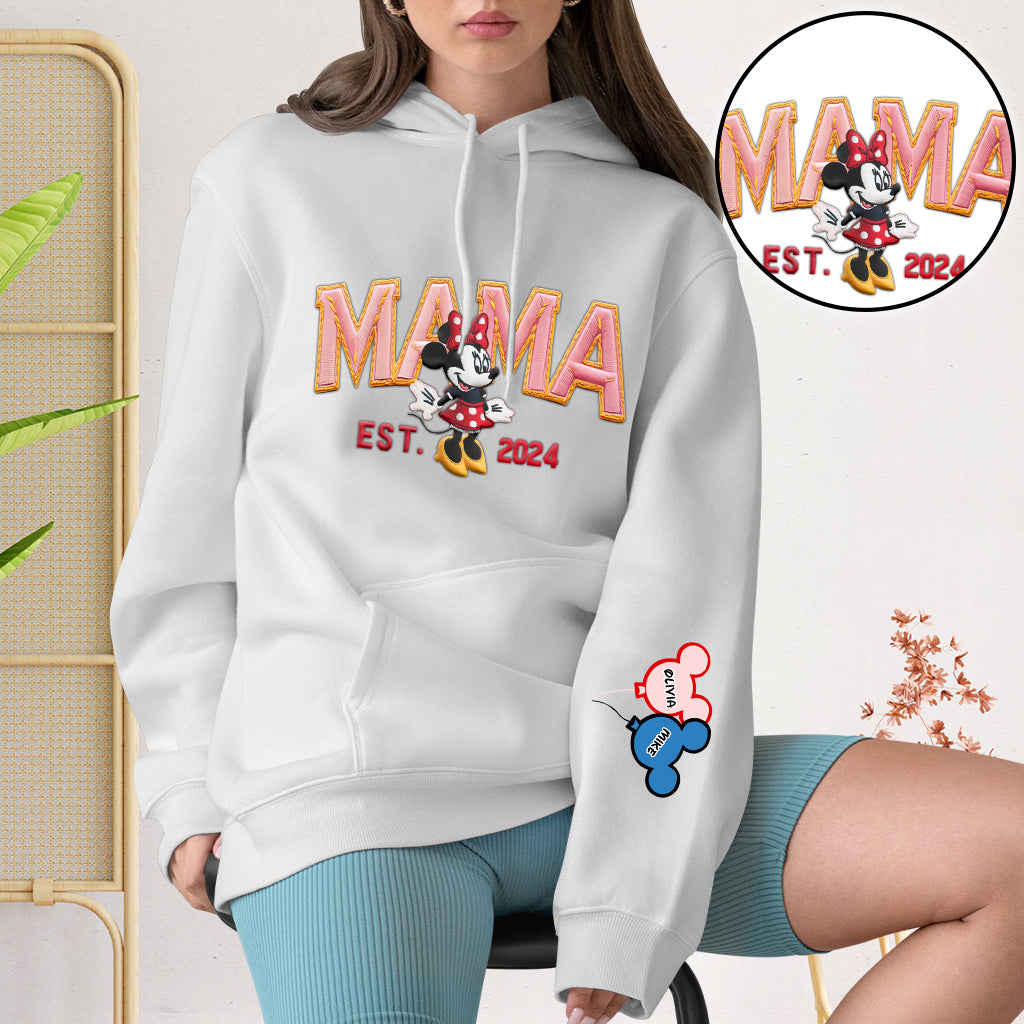 Magic Mom - Personalized Mouse Embroidered Hoodie