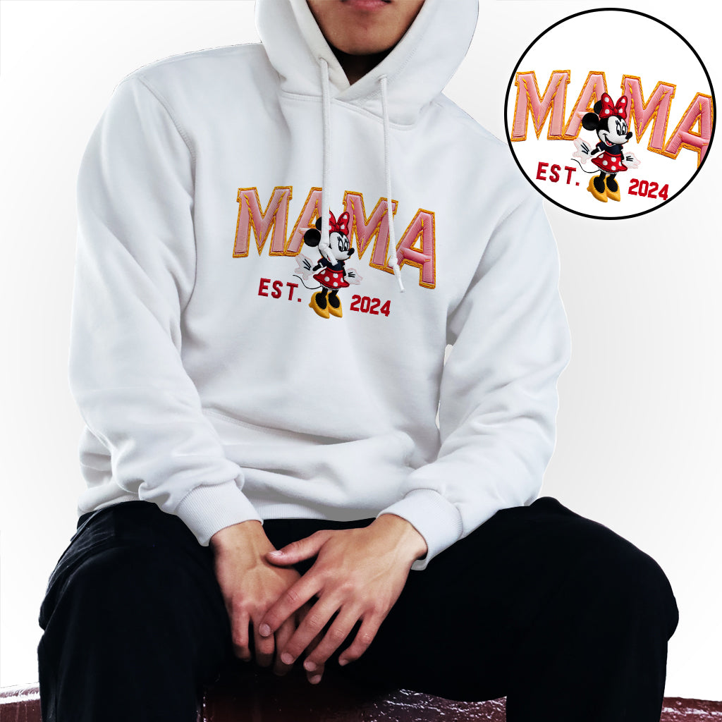 Magic Mom - Personalized Mouse Embroidered Hoodie