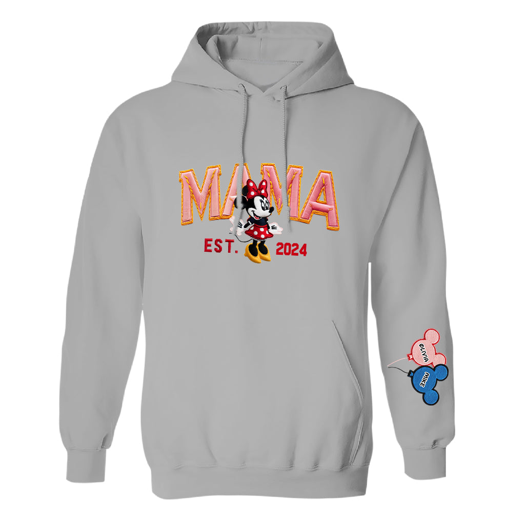 Magic Mom - Personalized Mouse Embroidered Hoodie