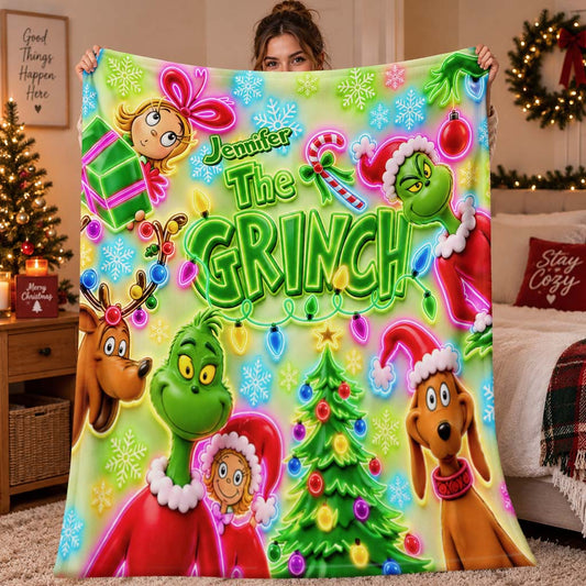 It's Time - Personalized Stole Christmas Blanket
