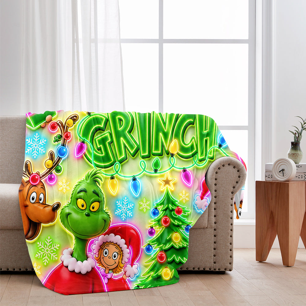 It's Time - Personalized Stole Christmas Blanket