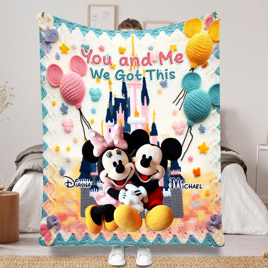 You & Me We Got This - Personalized Mouse Blanket