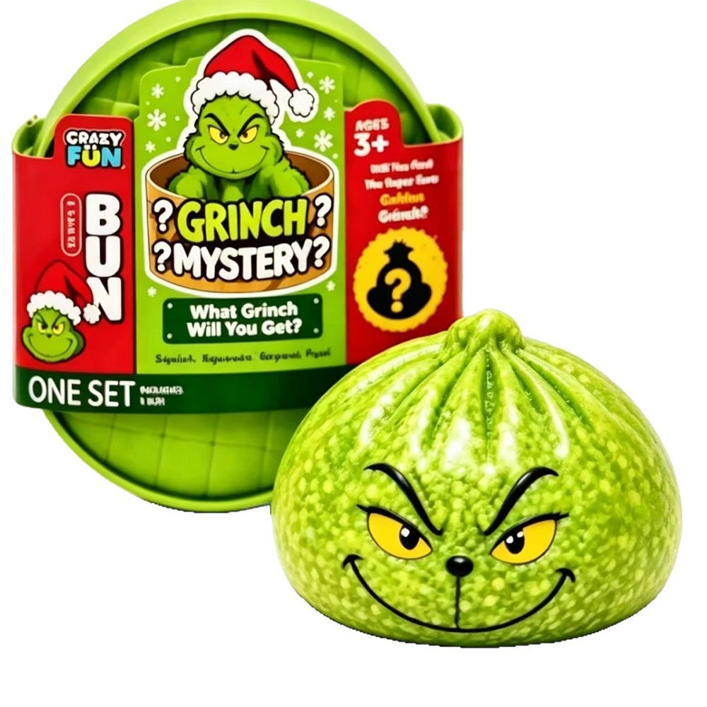 Christmas Green Glitter Dumpling Squishy Toy - 6-Pack Blind Box