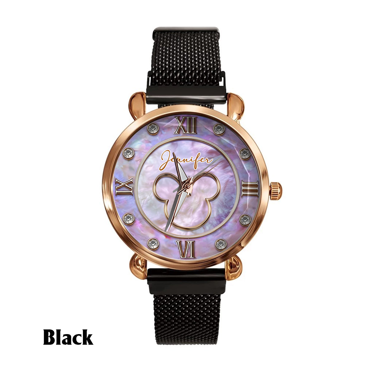 Magical Mother Of Pearl - Personalized Mouse Women Hand Watch
